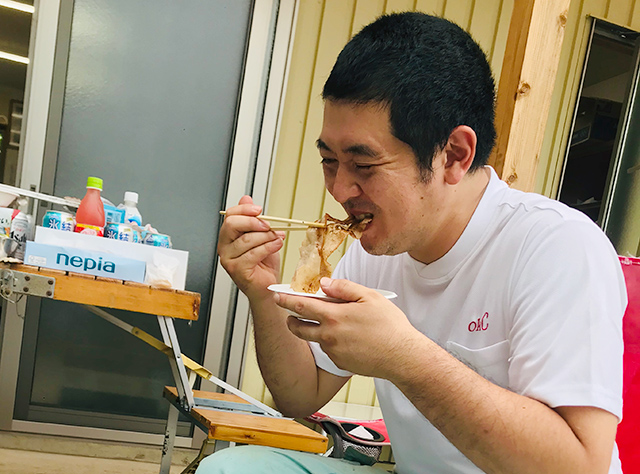伊参農場でＢＢＱ